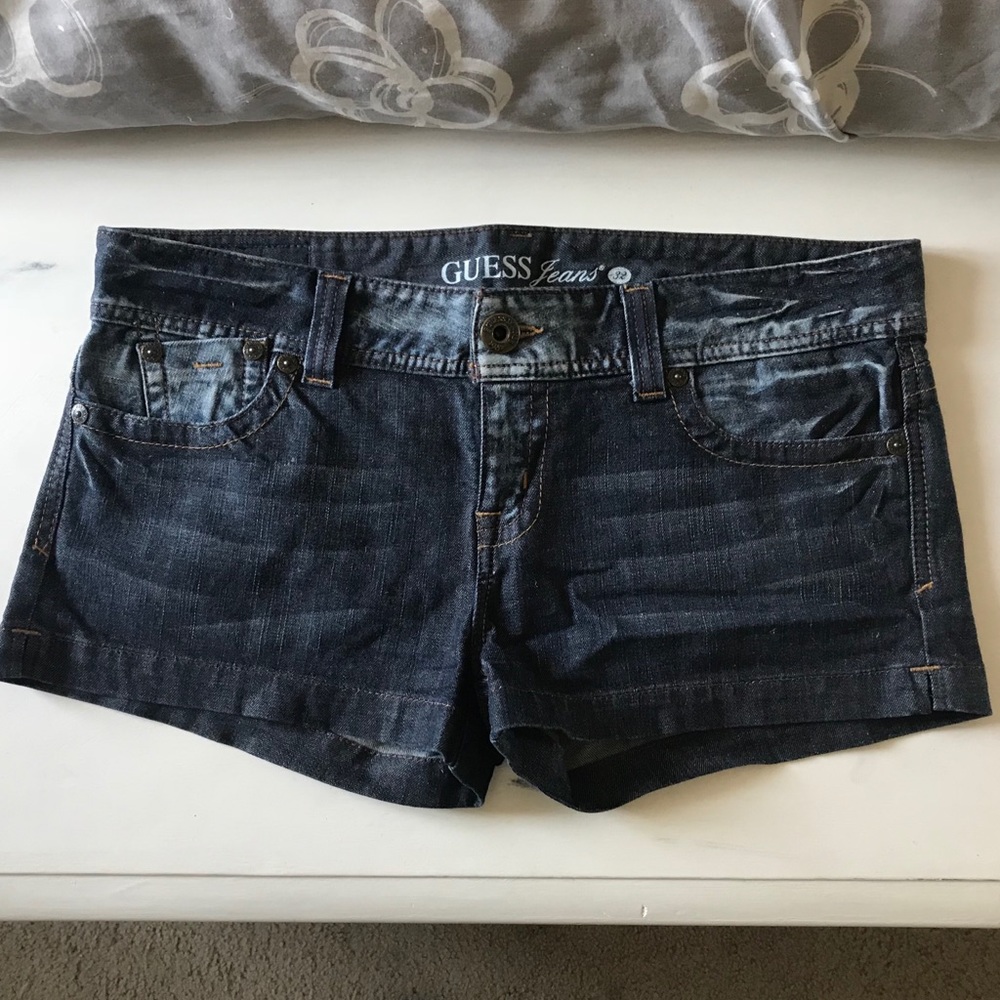 Hardly worn Guess jean shorts